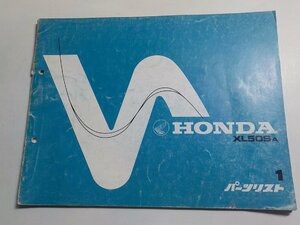 h0240◆HONDA ホンダ パーツカタログ XL50SA 初版 昭和55年2月☆