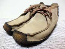 ♪アイルランド製 Made in Republic of Ireland Clarks Wallabees クラークス ワラビー UK8.5 希少♪_画像1