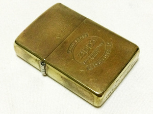 ♪1987年製 ZIPPO SOLID BRASS 1932-1987『COMMEMORATIVE LIGHTER 1932-1982』ジッポー ソリッドブラス コメモラティブデザイン♪