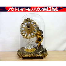 日新時計 Nisshin Clook MASTER QUARTZ マスタークオーツ 天使 エンゼル 昭和レトロ 置時計 ガラスドーム 札幌市 中央区_画像1