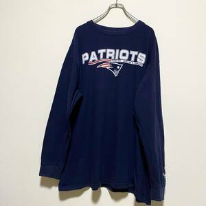 アメリカ古着　NFL ニューイングランド・ペイトリオッツ　長袖　Tシャツ　ロンT　アメフト　ヴィンテージ　ビッグサイズ　【P309】