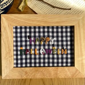 179 刺繍 フレーム ハロウィン ハンドメイド