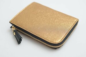 POMTATA (ポンタタ) | HAK L Zip Short Wallet (gold) | 財布 ショートウォレット【国産 レザー】