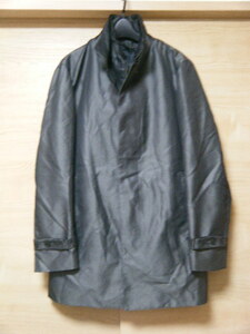 Caivin Klein　薄中綿インナーつきジャケットコート　A0020　サイズM　光沢チャコールグレー　ヘリンボーン風