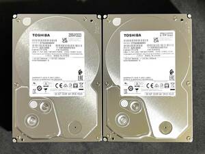 【送料無料】 2個セット ★ 6TB ★　DT02ABA600V　/　TOSHIBA 【使用時間：0 ｈ＆ 0 ｈ】 2023年製　新品 未使用　3.5インチ 内蔵HDD SATA