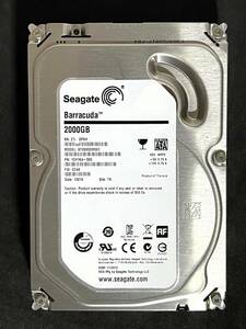 【送料無料】 ★ 2TB ★　ST2000DM001　/　Seagate　【 使用時間：16 ｈ 】稼働極少 3.5インチ内蔵HDD SATA　ST2000DM001-1CH164　FW: CC44