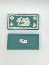 WEDGWOOD ウェッジウッド JASPERWARE GREEN Small Oblong Box ジャスパーウェア 緑 小 長方形 箱 *L694_画像9