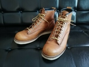 RED WING 2904 ラインマン 9.5D レッドウィング プレーントゥ ブーツ アメリカ製