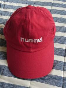 hummel ヒュンメル 帽子 キャップ レッド 赤 ビンテージ