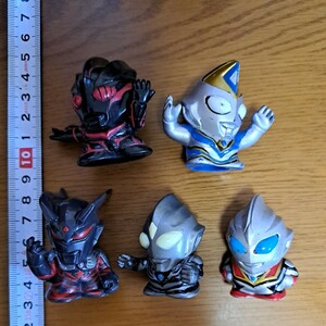 ウルトラマン ティガダーク ニセダイナ ゼロダークネス ダークザギ イーヴィルティガ 絶版 指人形 等 ソフビ フィギュア セット