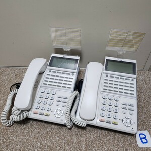 B【美品】 NEC DT400シリーズ 24ボタンデジタル多機能電話機 DTZ-24D-2D(WH)TEL/DZV(XD)D-2Y(WH) ビジネスフォン 通信機器 オフィス OA機器