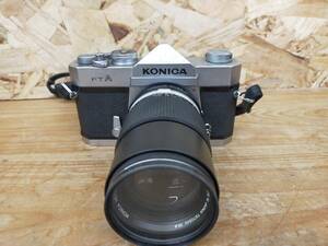 【ジャンク品】フィルムカメラ KONICA FT A レンズ135mm F3.2 ※2400010223181