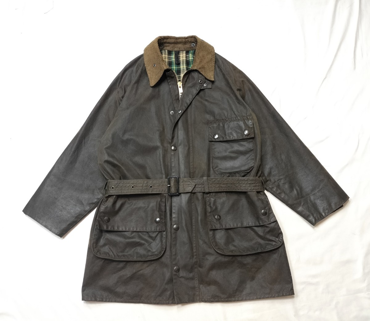 80s 1crest Barbour northumbria c46 ブラウン バブアー ノーザン