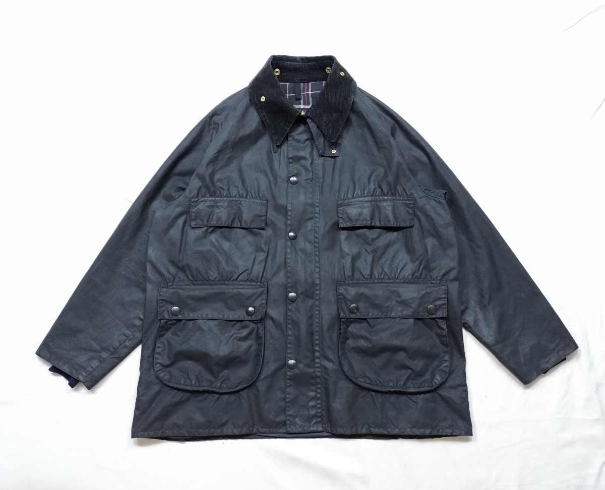 Mint 80s Barbour bedale c42 バブアー ビデイル ネイビー 4ポケット 3