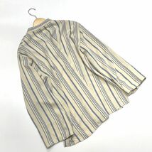 未使用品 /L/ ZARA ストライプ長袖ブラウス アイボリー レディース タグ カジュアル トップス フェミニン大人可愛いガーリー デイリー ザラ_画像10