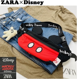  не использовался товар ZARA Disney сотрудничество сумка "body" Kids женский casual Mickey Mouse femi человек взрослый симпатичный ga- Lee tei Leeza la