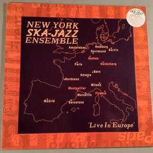 LP(ドイツ盤)●ニューヨーク・スカ・ジャズ・アンサンブル NEW YORK SKA-JAZZ ENSEMBLE／Live In Europe※スカのビートをジャズに●美品！