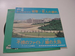 レコード/校歌「東邦高等学校・校歌/不滅のファイトなど」東邦高校/東邦高等学校吹奏楽団/高校野球名門