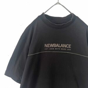 【送料無料】NewBalanceGOLF ニューバランスゴルフ　モックネック　シャツ　メンズ　半袖　ハイネック　5 L ブラック　黒