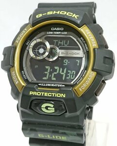 ライト点灯!!迷彩柄!!CASIO/カシオ G-SHOCK/Gショック G-LIDE/ジーライド GLS-8900CM クォーツ 腕時計 ウォッチ USED品＊