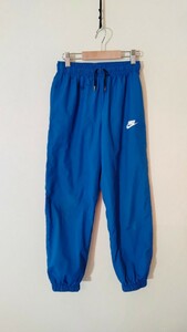 00年代 紺タグ 復刻 ナイキ ナイロンパンツ キッズ 140cm 150cm レディース XSサイズ ヴィンテージ ナイキ NIKE 青タグ B系パンツ 