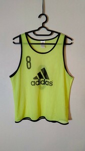 アディダス adidas ビブス ビブスシャツ サッカーシャツ サッカーユニフォーム プラクティスシャツ Lサイズ フットサル メッシュベスト