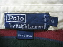 POLO by Ralph Lauren◆ポロ ラルフローレン 鹿の子 ボーダー 半袖 ポロシャツ メンズ サイズS_画像7