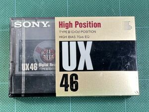 B【新品未開封】SONY　UX46　ハイポジション　カセットテープ