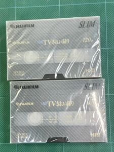 [ новый товар нераспечатанный ]8 мм видеолента 120 минут FUJIFILM SLIM Hi8 2PACK