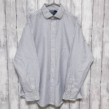 ラルフローレン Ralph Lauren REGENT CLASSIC FIT チェックシャツ 長袖シャツ メンズ コットン100% サイズ17 XLサイズ 3‐840_画像2