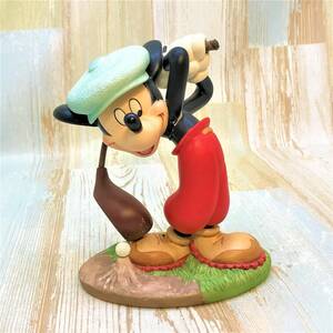 レア★WDCC ミッキーマウス Game of Golf ゴルフ Mickey Mouse 陶器製 フィギュア★ディズニー Disney TDL ジャンク品