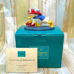  rare *WDCC Donald Duck Donald Duck Mickey. fire fighting . fire erasing fire fighting . ceramics made figure * Disney Disney TDL Disney store 