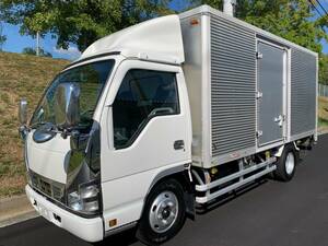 2006　Isuzu　Elf　超低ＰＭ　３ｔ　標準　long　日本フルハーフ　アルミVan　風防　メッキcustom仕様　Vehicle inspectionincluded　無事故