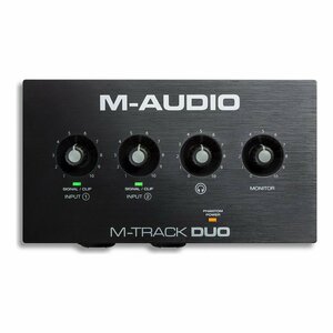 M-Audio M-Track Duo コンボ入力2系統 ファンタム電源搭載 48-KHz 2チャンネル USBオーディオインターフェース
