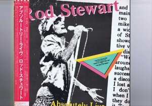 【 2LP 】 新品同様 Rod Stewart - Absolutely Live 帯付 インサート付 [ 国内盤 ] [ Warner Bros. Records / P-5603~4 ]