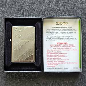 Zippo　America　星条旗 デザイン　未使用品　アンティークフィニッシュ