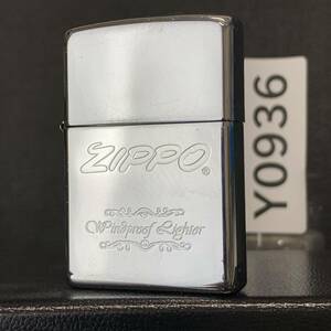 美商品 ZIPPO イタリックロゴ WINDPROOF LIGHTER ジッポー オイルライター シルバー Y0936