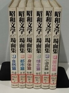 【除籍本/まとめ/全6巻セット】昭和文学 60 場面集 小説空間を読む 自然篇/都市篇/身体篇/情念篇/小道具篇/居住篇 中教出版【ac01d】