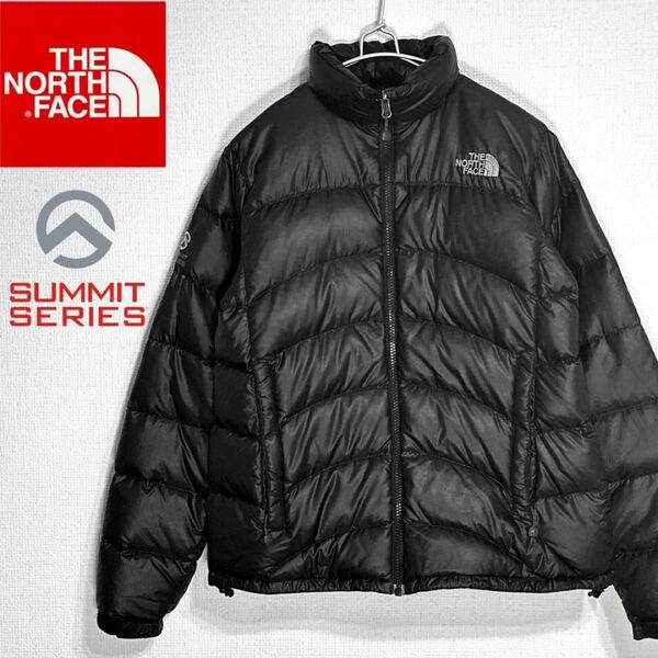 ノースフェイス 中綿インナージャケット レディースM 85 ブラック　summit series THE NORTH FACE