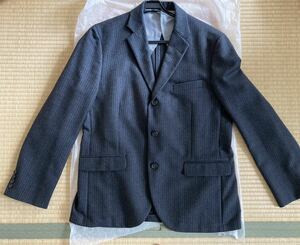 値下げ！BROOKS BROTHERS 1818 Milano ミラノ ブラック系ストライプ柄 ジャケット 44REG USED