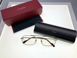 Cartier プルミエール ドゥ カルティエ メガネ フレーム アイウェア 眼鏡 CT0410O チタン 日本製 度なし[224543