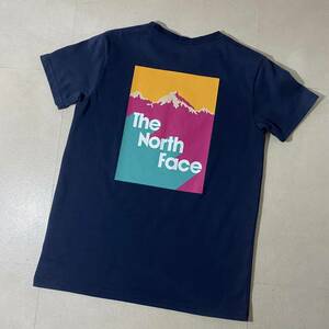 THE NORTH FACE ザ ノース フェイス Tシャツ バックプリント ネイビー ゴールドウイン正規品【L】