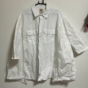 【panama boy】半袖ドッキング リメイク シャツ(Dickies)古着 リメイク