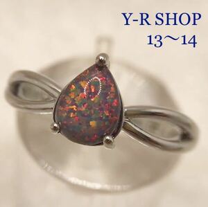 13 number 14 number *. type dark purple fire - opal. elegant ring * lady's ring silver 925 stamp color stone new goods gem Y-RSHOP