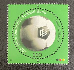 ドイツ　ドイツサッカー協会100年　円形切手　1種完　未使用 NH
