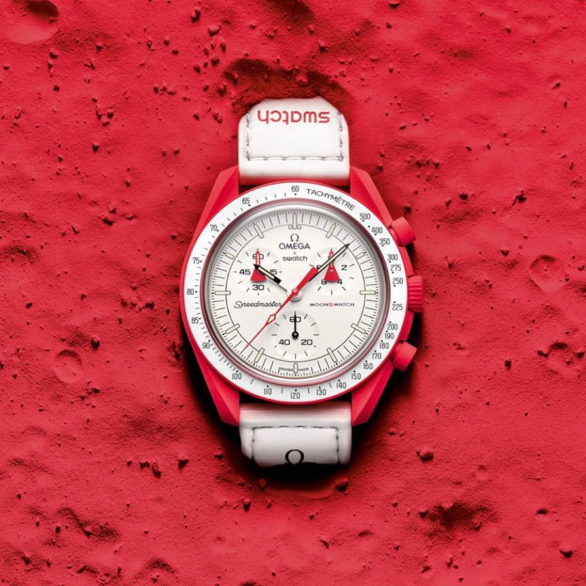 送料無料 黄色 Swatch Omega Bioceramic Moonswatch Mission to the