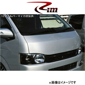 Rim E-STYLE フードパネル(ブラック革シボ調)[ABS樹脂製]ハイエース 200系 W52-004 リムコーポレーション