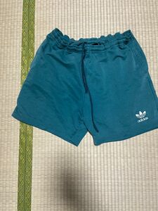 アディダス　80s 90s ポルトガル製　スウェット　ハーフパンツ　adidas 緑　グリーン ショートパンツ ハーフパンツ