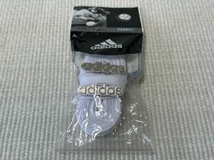 新品 未使用 アディダス adidas 靴紐 ひも シューレース ホワイト 白 シルバー 銀 エンブレム デュブレ 120cm スーパースター スタンスミス