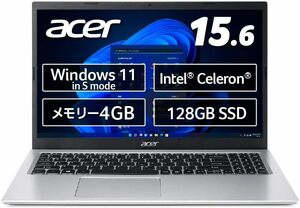 新品■Acer Aspire 3 A315-35-H14Q Windows 11 Home in S mode Intel Celeron 4GBメモリー 128GB SSD 15.6インチ フルHD 非光沢